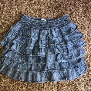 Old Navy Denim Ruffled Skirt Size 4T